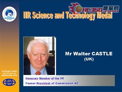 Mr Walter CASTLE博士荣获科学技术奖