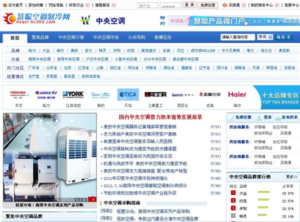慧聪微门户：敢为先者 做细空调制冷市场