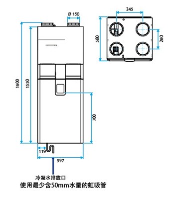 爱迪士Dee Fly Cube新风净化模块高效热回收式新风换气方案