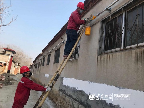 莱芜高新区农村地区清洁取暖工程复工