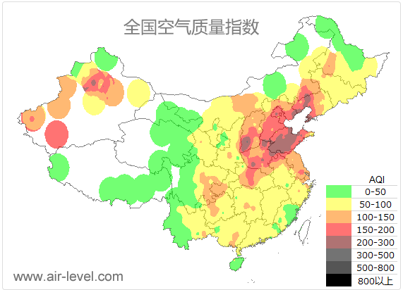 津冀鲁豫晋陕鄂连片污染 首都空气质量随之恶化！