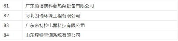 晋城2020煤改电  生能、中广、华天成、纽恩泰、芬尼、派沃、米特拉等入围