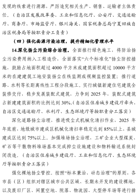 合理控制煤炭消费总量！宁夏空气质量持续改善行动实施方案印发