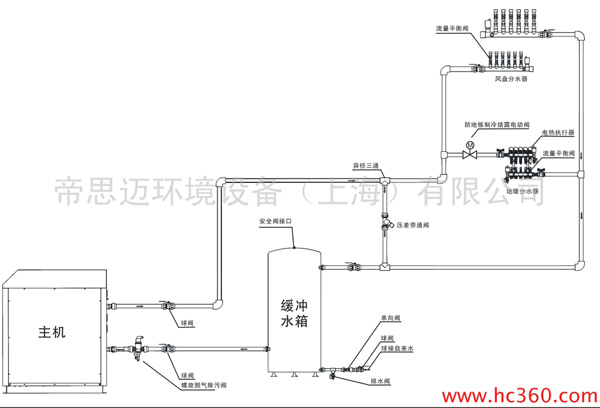 帝思迈新发布2012三合一热泵系统标准管路图