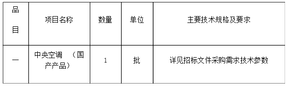 安远县旅游文化发展投资有限公司中央空调项目公开招标