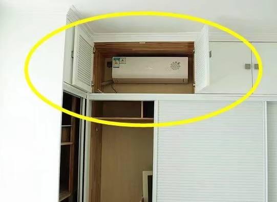 还有这种操作?聪明的人类把空调装在了衣柜里